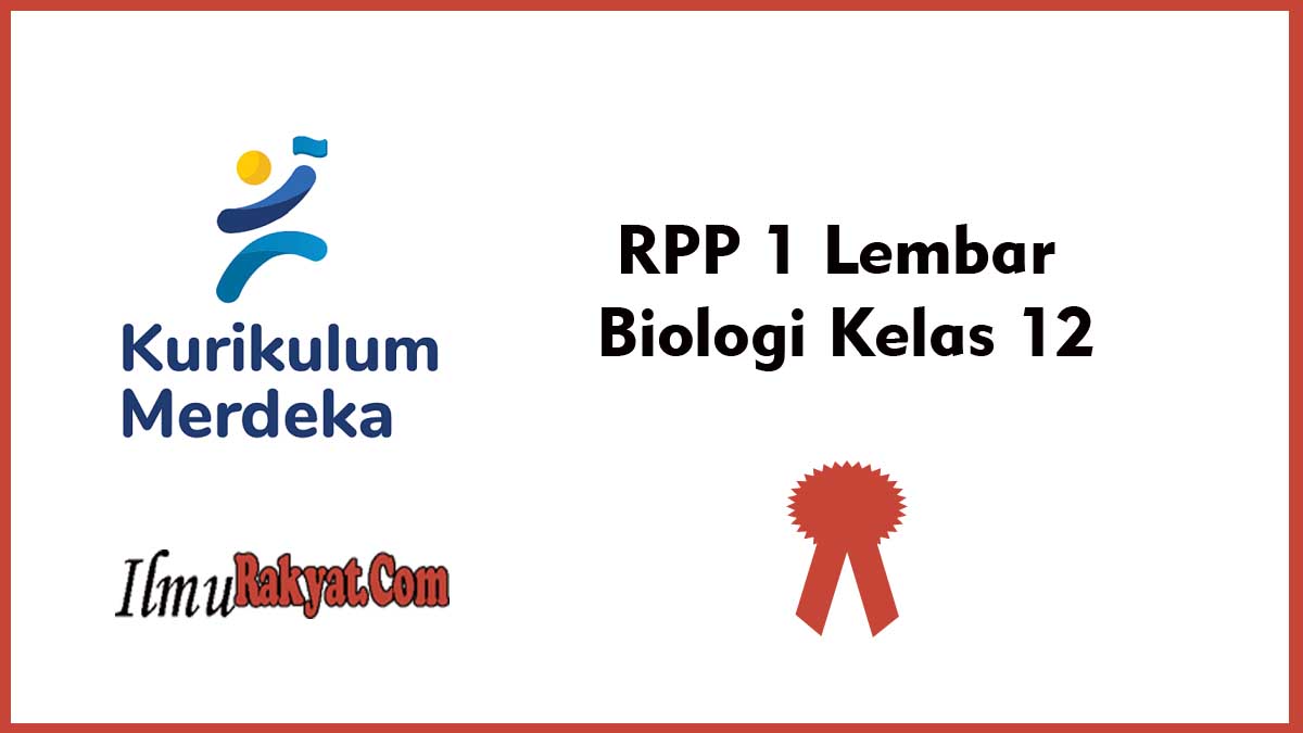RPP 1 Lembar Biologi Kelas 12