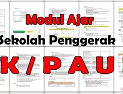 Download Modul Ajar PAUD Kurikulum Merdeka Sekolah Penggerak Tahun 2023
