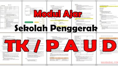 Modul Ajar PAUD Sekolah Penggerak Merdeka Belajar Tahun 2022