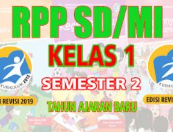 RPP SD Kelas 1 Semester 1 Kurikulum 2013 Revisi Tahun Ajaran 2022-2023
