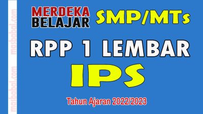 RPP 1 Lembar IPS SMP/MTs Kelas 9 Semester 1 dan 2 Revisi 2022