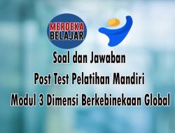 Soal Kunci Jawaban Post Test Modul 3 Dimensi Berkebinekaan Global Pelatihan Mandiri #MerdekaMengajar
