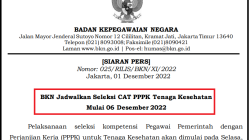 Info Seleksi Kompetensi PPPK Tenaga Kesehatan Dimulai 6 Desember, Cek Jadwalnya di Sini 5 Pelaksanaan 20seleksi 20kompetensi 20pegawai 20pemerintah 20dengan 20perjanjian 20kerja 20 PPPK 20untuk 20tenaga 20kesehatan 20 nakes 20akan 20dimulai 20pada 20Selasa 206 20Desember 202022 1