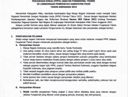 Pengumuman Seleksi Pengadaan Calon P3K Jabatan Fungsional Teknis di Lingkungan Pemerintah Kabupaten Pidie