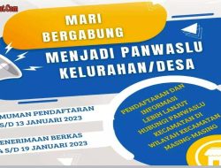 Pengumuman Perekrutan Panwaslu Kelurahan/Desa Untuk Pemilu 2024