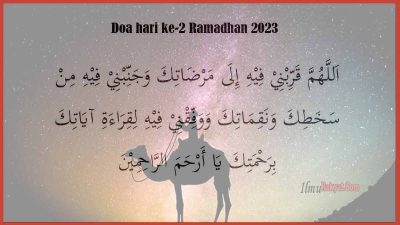 Doa hari Kedua Puasa Ramadhan 2023