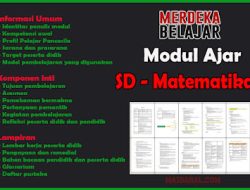 Link Download Modul Ajar Matematika SD Sekolah Penggerak Tahun Ajaran 2022/2023