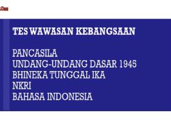 Soal TWK Polri Tes Wawasan Kebangsaan Tahun 2023