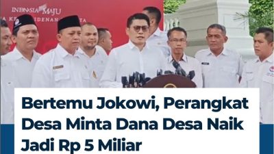 Bertemu Jokowi PPDI Minta Dana Desa Naik jadi Rp 5 Miliar