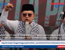 Jusuf Kalla (JK) Mendukung Anies Baswedan sebagai calon presiden (capres) Pilpres 2024