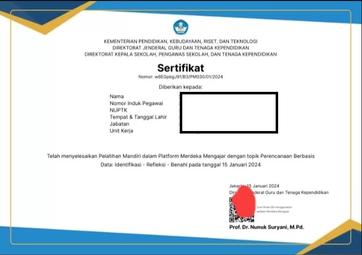 Kenali Sertifikat PMM yang Dapat Diterima di Penilaian Kinerja Guru, Wajib Tahu dan Jangan Asal Ikut Webinar!!! 1 Sertifikat PMM