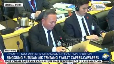 Komite HAM PBB Pertanyakan Netralitas Jokowi di Pilpres 2024, Kemenlu Tak Menjawab