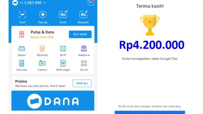Saldo DANA Gratis dari Google Survei Berhadiah, Dapatkan Hingga Rp4.200.000