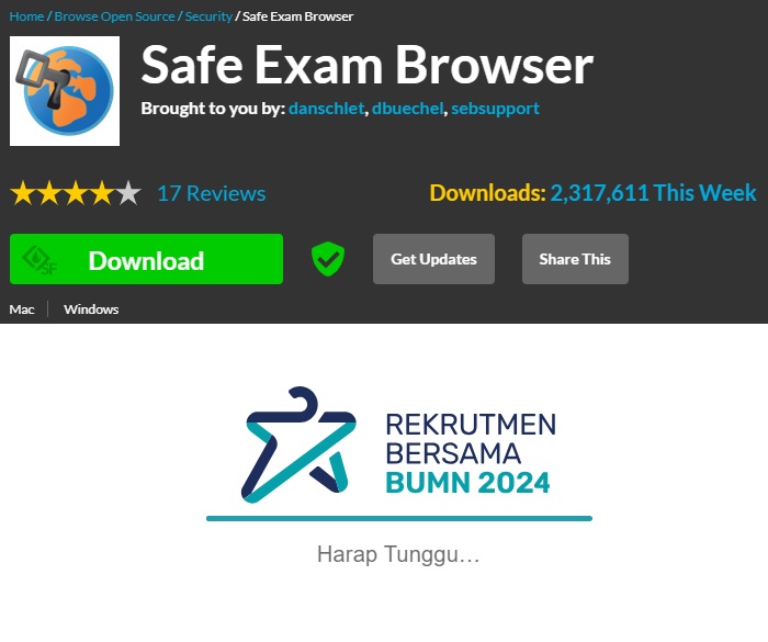 Cara Download Safe Exam Browser Untuk Rekrutmen BUMN 2024 100 Berhasil