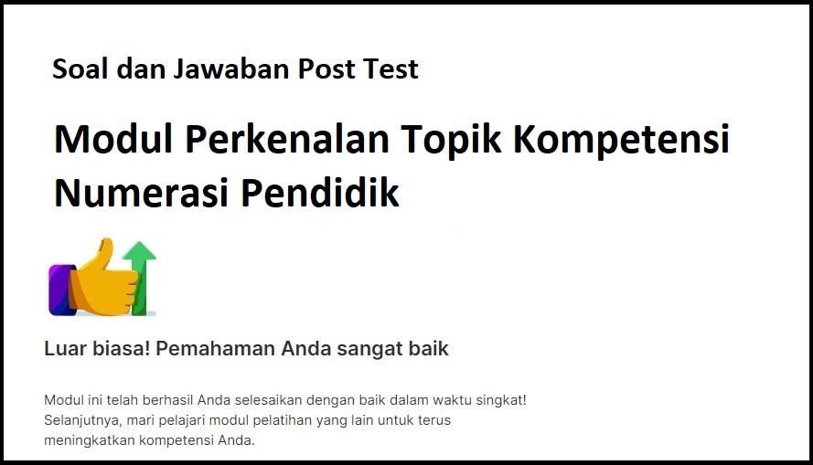 Perkenalan Topik Kompetensi Numerasi Pendidik