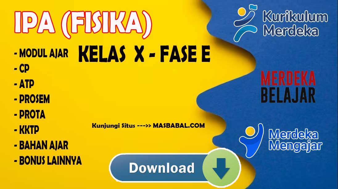 Modul Ajar IPA Fisika Kelas X Kurikulum Merdeka (Kurmer) Tahun Ajaran 2024-2025