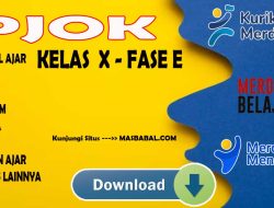 Modul Ajar PJOK Kelas X Kurikulum Merdeka (Kurmer) Tahun Ajaran 2024-2025
