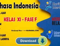 Modul Ajar Bahasa Indonesia Kelas XI Kurikulum Merdeka (Kurmer) Tahun Ajaran 2024-2025