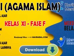 Modul Ajar PAI Kelas XI Kurikulum Merdeka (Kurmer) Tahun Ajaran 2024-2025