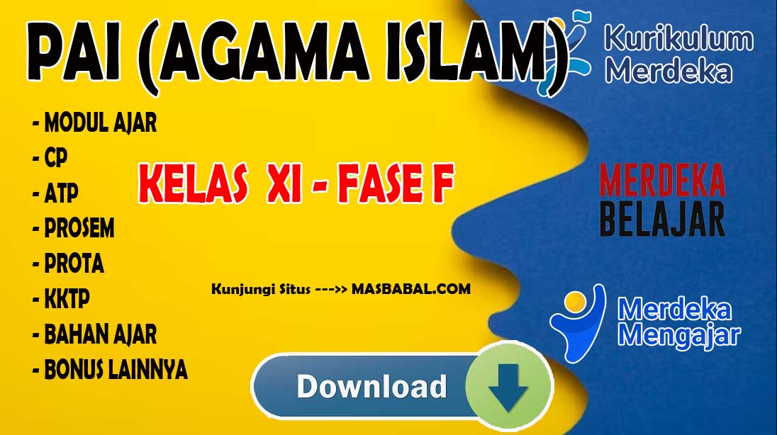 Modul Ajar PAI Kelas XI Kurikulum Merdeka (Kurmer) Tahun Ajaran 2024-2025