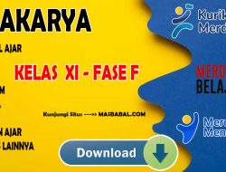 Modul Ajar Prakarya Kelas XI Kurikulum Merdeka (Kurmer) Tahun Ajaran 2024-2025