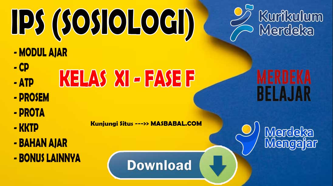 Modul Ajar Sosiologi IPS Kelas XI Kurikulum Merdeka (Kurmer) Tahun Ajaran 2024-2025