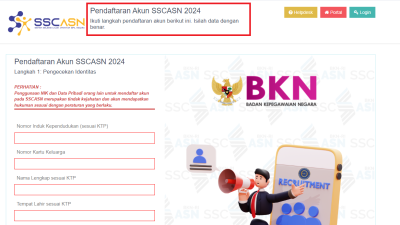 Lengkap! Jadwal CPNS 2024, Dimulai Minggu Ketiga Agustus, Link https://training-daftar-sscasn.bkn.go.id/akun