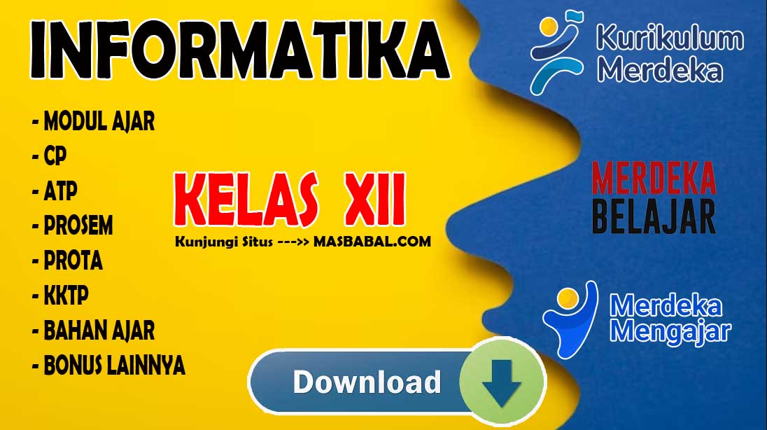 Modul Ajar Informatika Kelas XII Kurikulum Merdeka (Kurmer) Tahun Ajaran 2024-2025