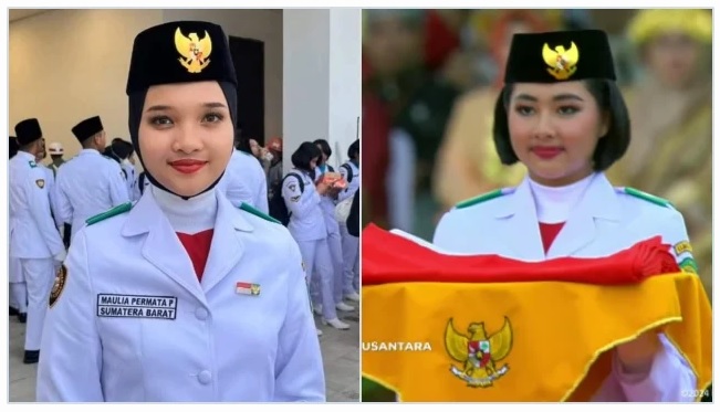 Paskibraka Asal Sumbar Sempat Ditunjuk Bawa Baki, Diganti di Detik Terakhir dengan yang Tanpa Jilbab