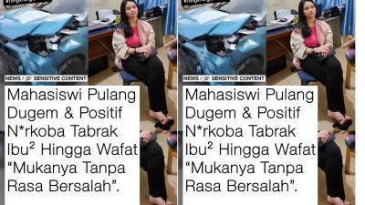 Positif Narkoba, Mahasiswi Pekanbaru Ditetapkan Tersangka usai Tabrak IRT hingga Tewas