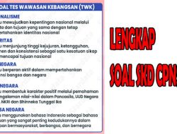 Kumpulan Contoh Soal SKD CPNS 2024 dan Jawabannya