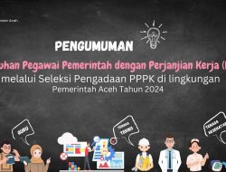 Seleksi Pengadaan PPPK di lingkungan Pemerintah Aceh Tahun 2024