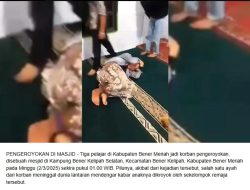 Viralkan! Tiga Pelajar di Bener Meriah Dikeroyok dalam Masjid, Korban Dipukuli Hingga Tendang Kepala