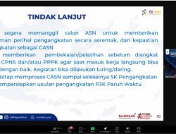 Tindaklanjuti Jadwal CASN Terbaru, Kepala BKN Imbau Instansi Untuk Perhatikan Hal Berikut... 9 Tindaklanjuti Jadwal CASN Terbaru, Kepala BKN Imbau Instansi Untuk Perhatikan Hal Berikut…