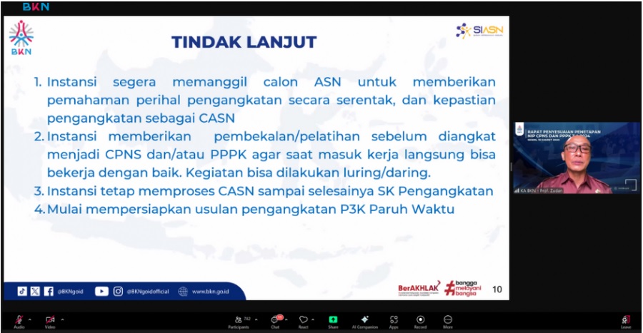 Tindaklanjuti Jadwal CASN Terbaru, Kepala BKN Imbau Instansi Untuk Perhatikan Hal Berikut...