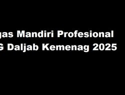 Jawaban Tugas Mandiri Profesional PPG Daljab Kemenag 2025