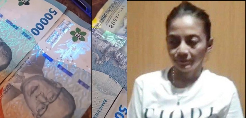 Mantan Artis Kolosal Pengedar Uang Palsu, Tersangka melakukan pembelian di Hypermart